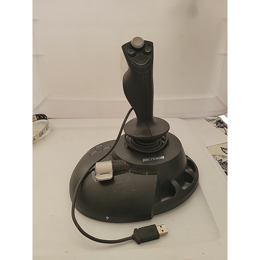 READ Microsoft SideWinder Precision 2 Joystick X08-58015 For Parts